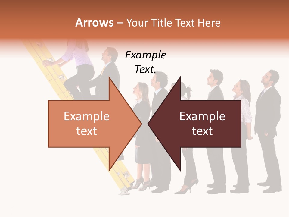 Ladder Females Corporate PowerPoint Template