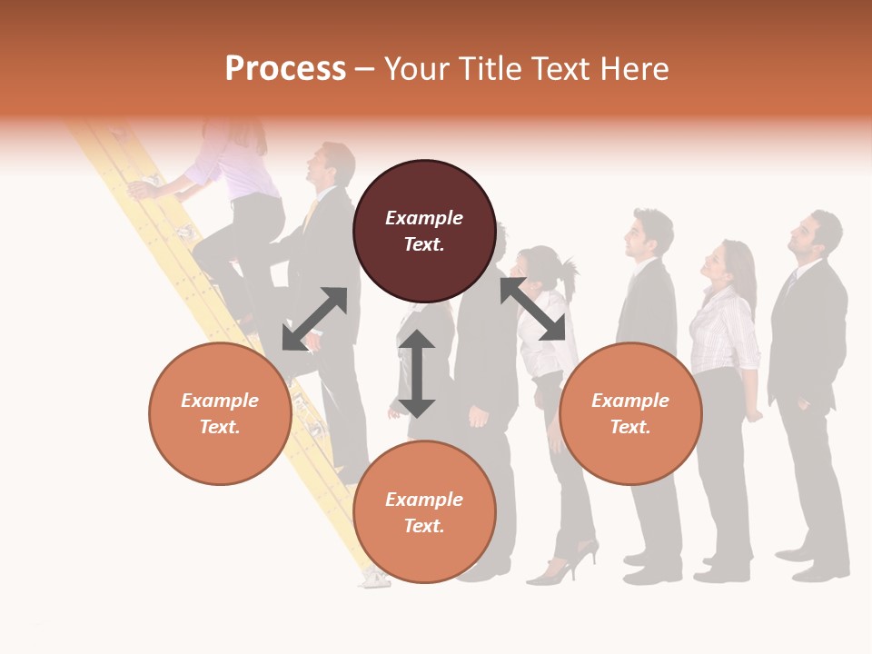 Ladder Females Corporate PowerPoint Template