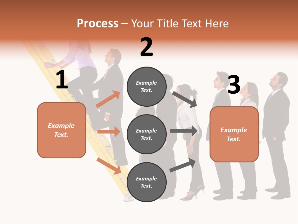Ladder Females Corporate PowerPoint Template