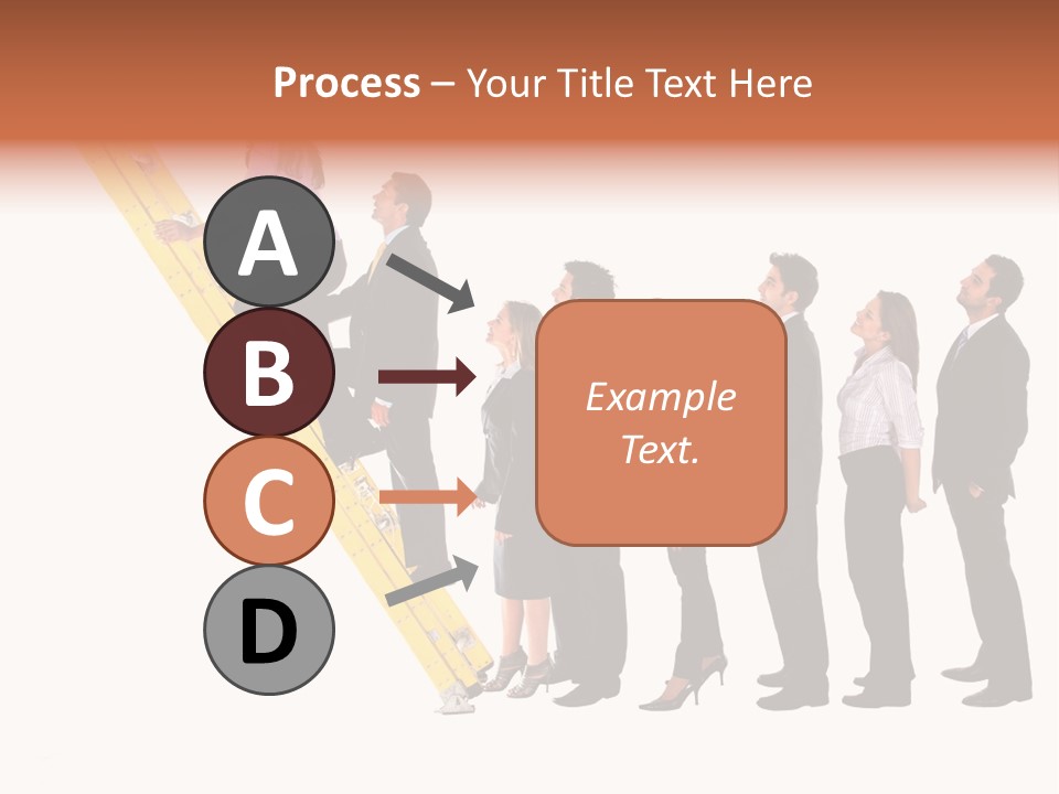 Ladder Females Corporate PowerPoint Template