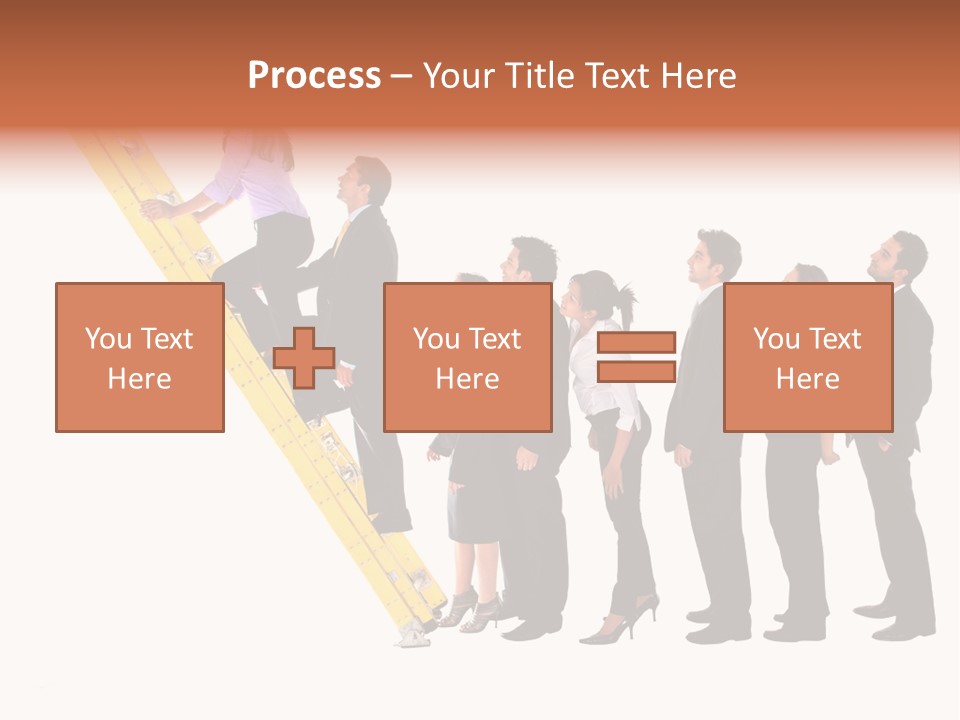 Ladder Females Corporate PowerPoint Template