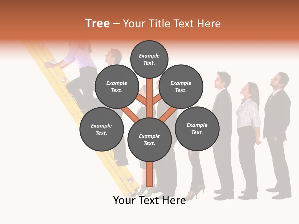 Ladder Females Corporate PowerPoint Template