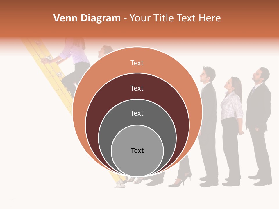 Ladder Females Corporate PowerPoint Template