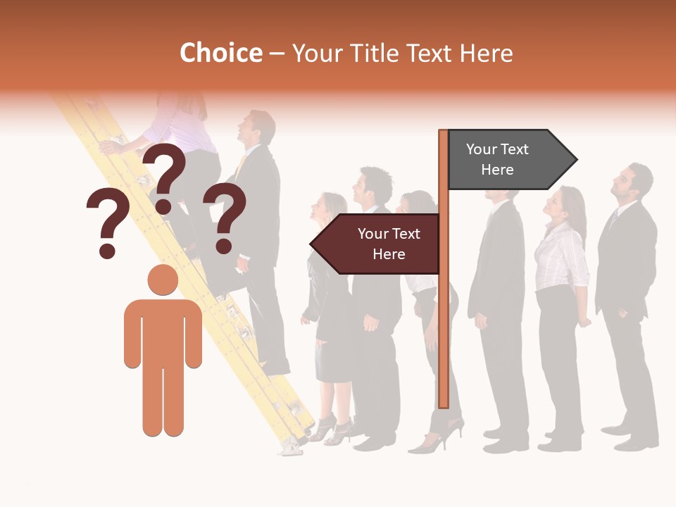 Ladder Females Corporate PowerPoint Template