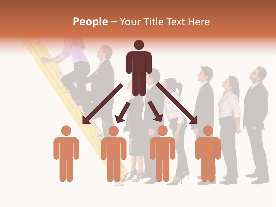 Ladder Females Corporate PowerPoint Template