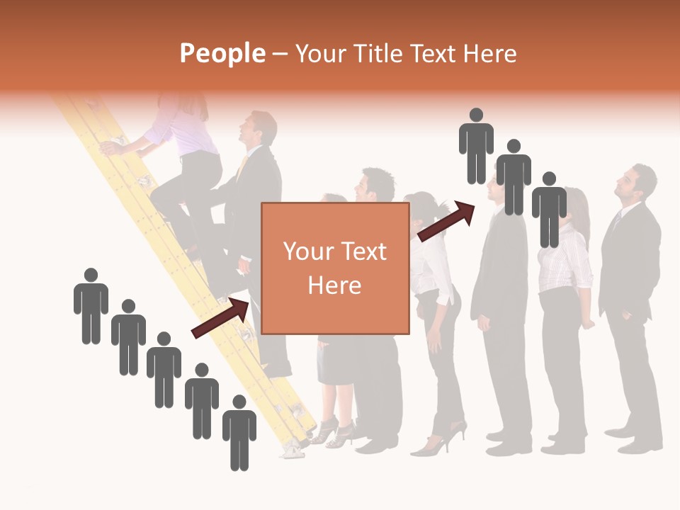 Ladder Females Corporate PowerPoint Template