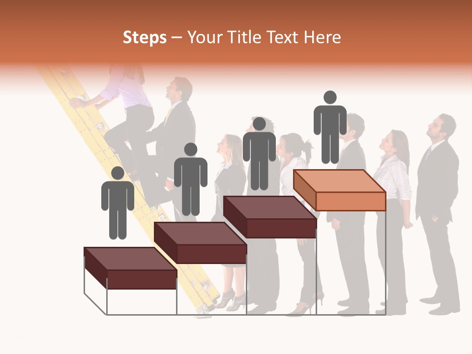 Ladder Females Corporate PowerPoint Template