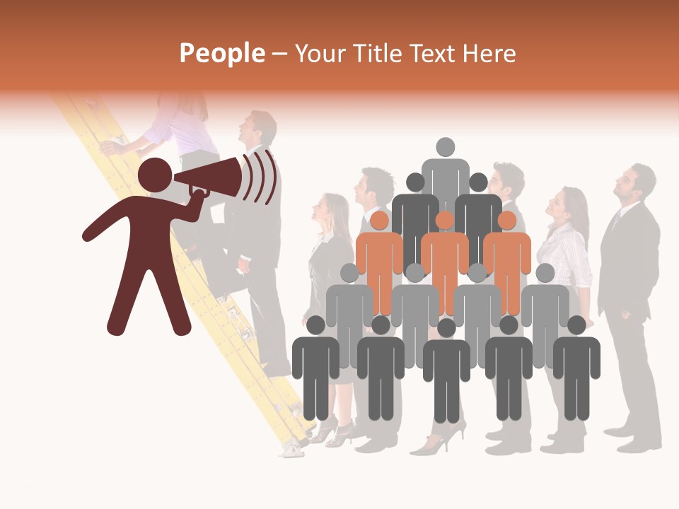 Ladder Females Corporate PowerPoint Template