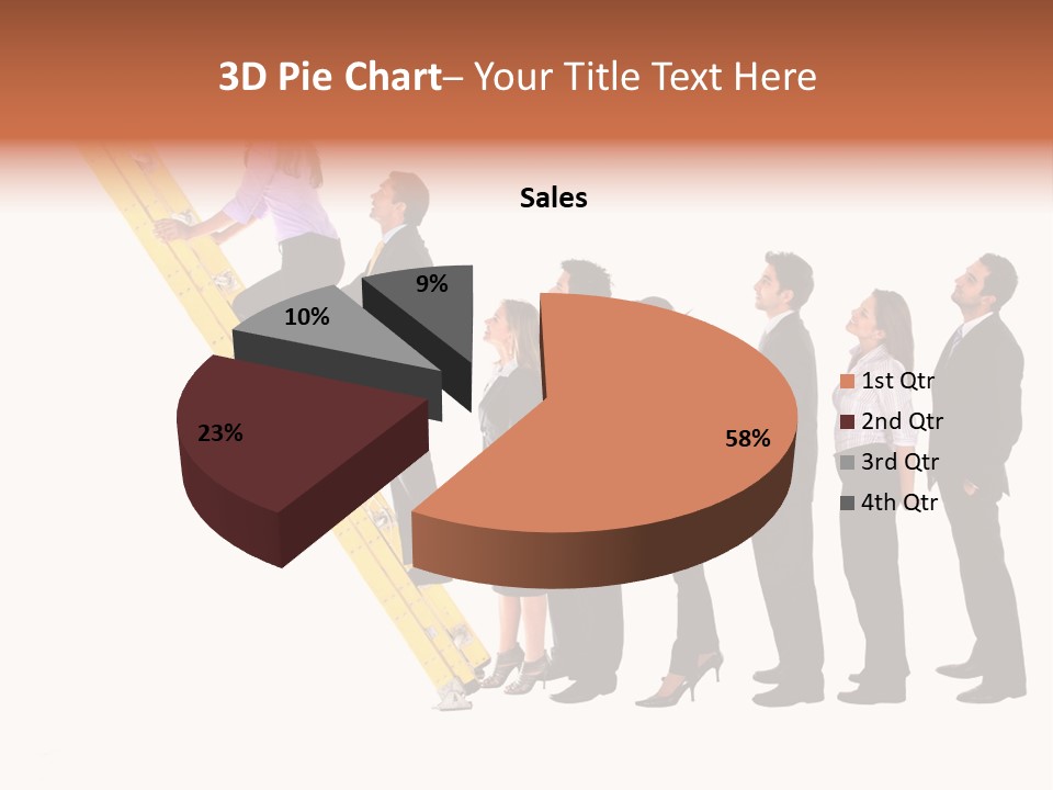 Ladder Females Corporate PowerPoint Template