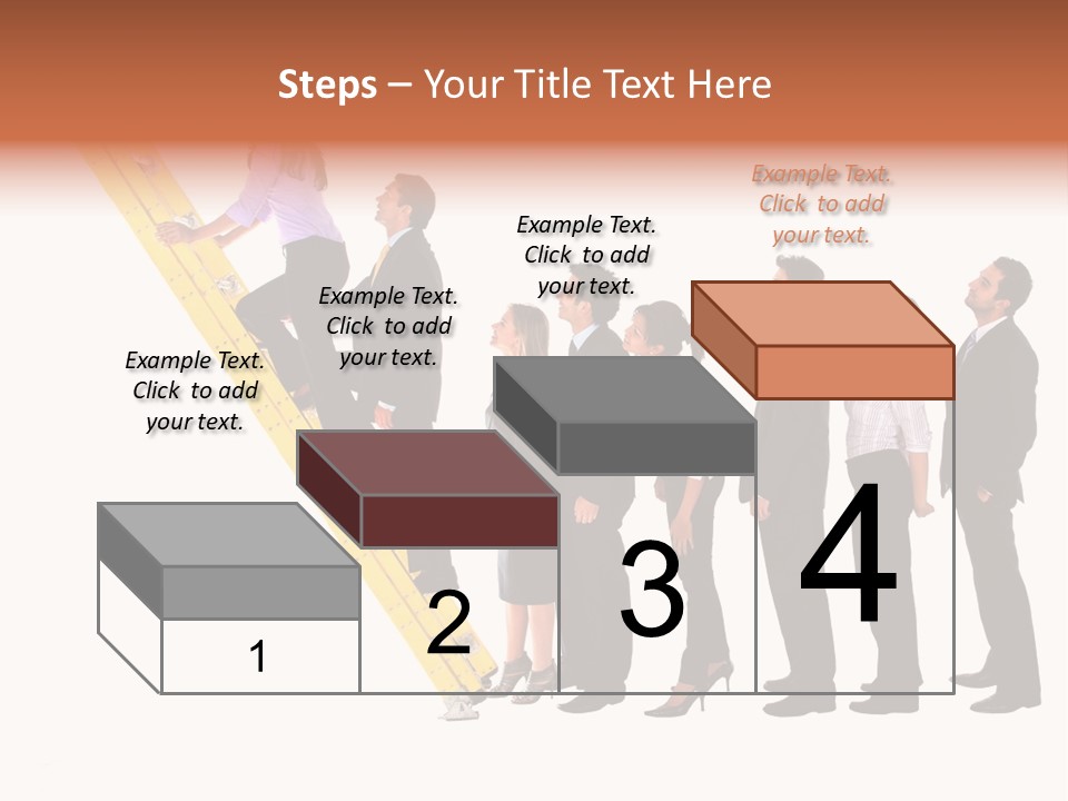 Ladder Females Corporate PowerPoint Template
