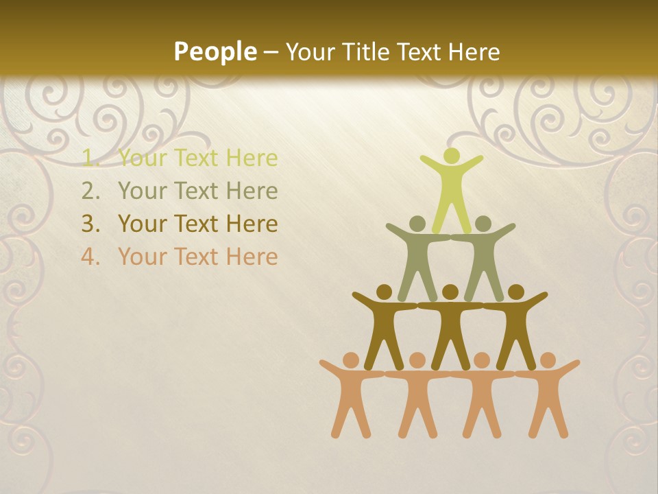 Profe Ional Teamwork Character PowerPoint Template