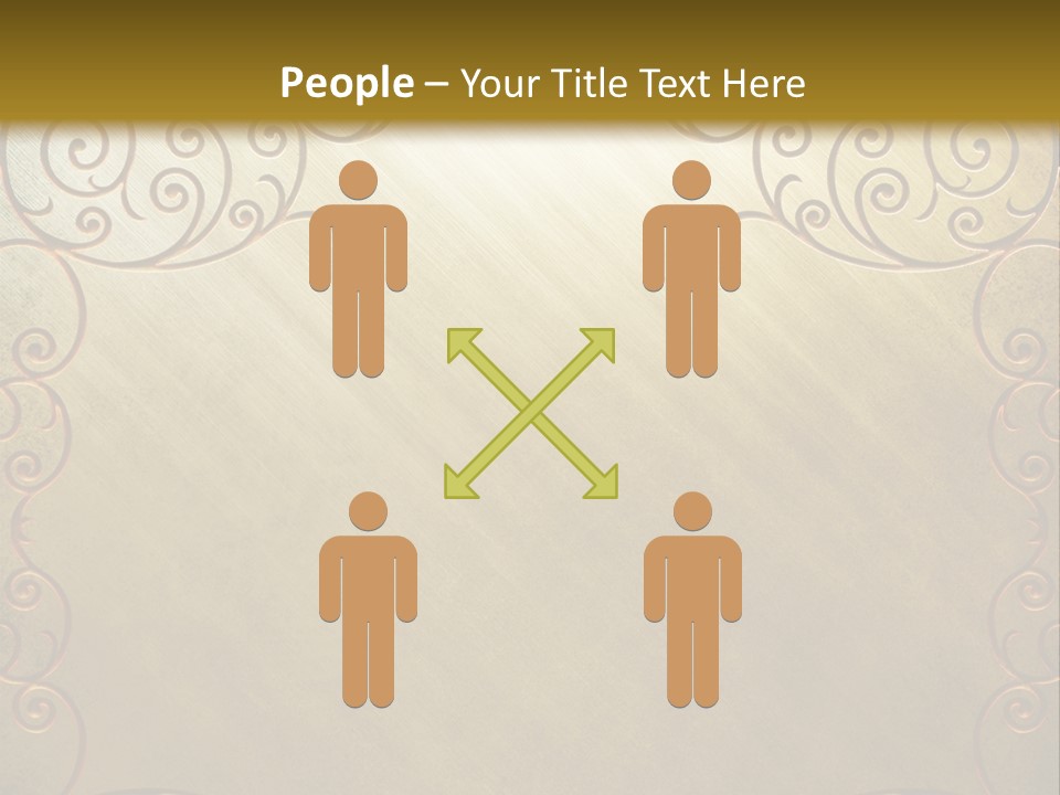 Profe Ional Teamwork Character PowerPoint Template