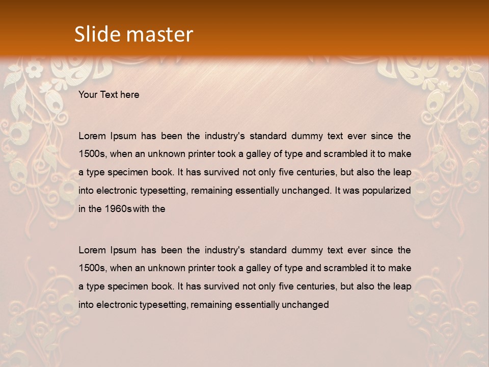 Chair Board Room PowerPoint Template