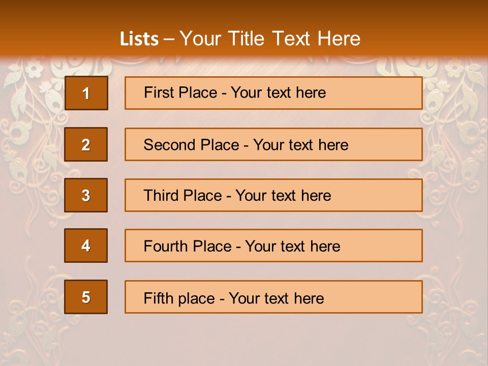 Chair Board Room PowerPoint Template