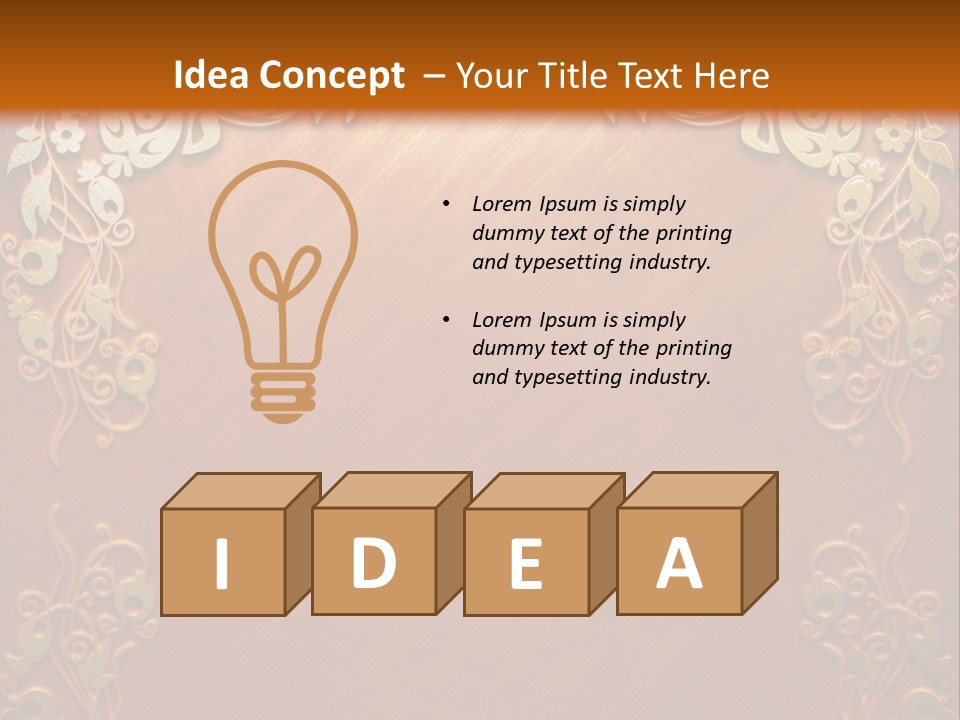 Chair Board Room PowerPoint Template