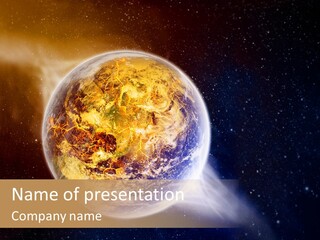 System Science Ray PowerPoint Template