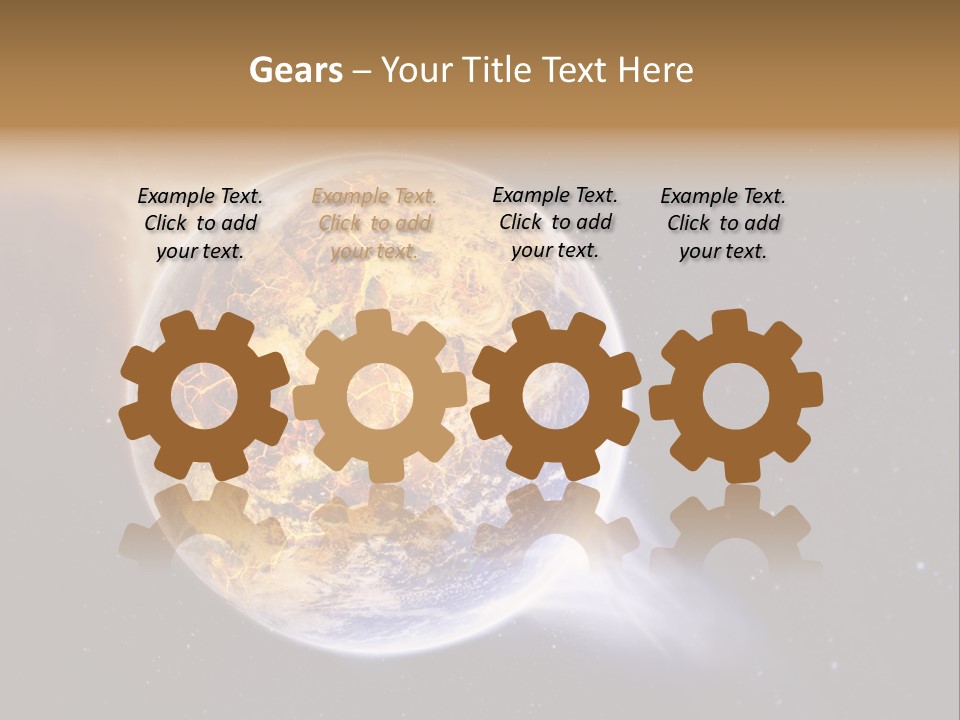 System Science Ray PowerPoint Template
