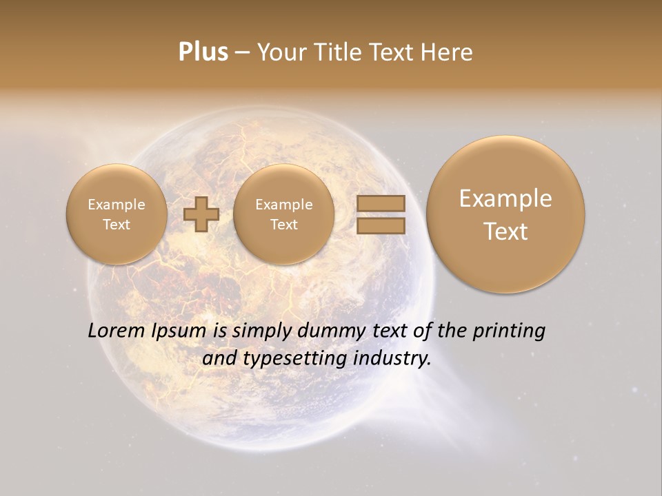 System Science Ray PowerPoint Template