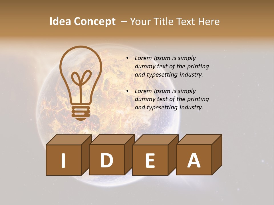 System Science Ray PowerPoint Template