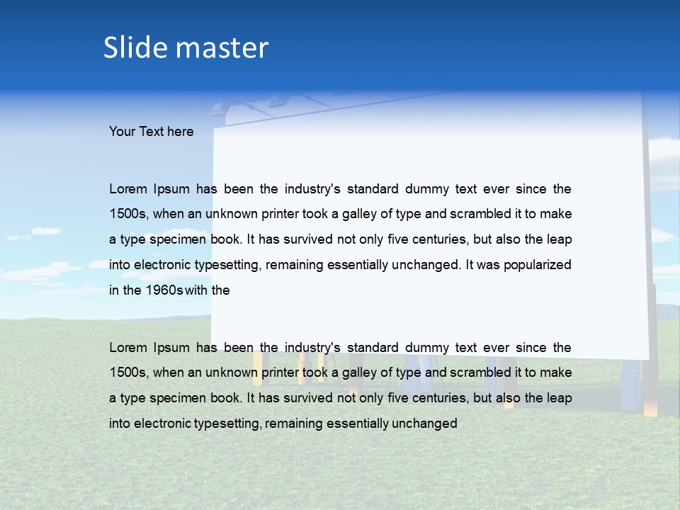 Marketing Customizable Outdoor PowerPoint Template