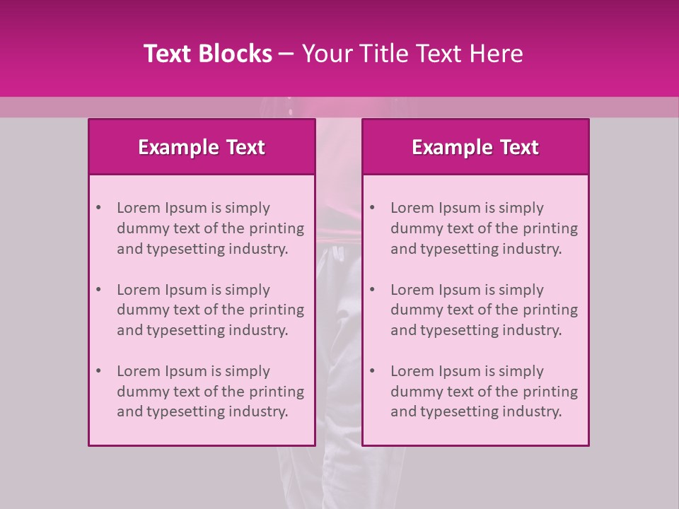 Chair Di Cu Ion Table PowerPoint Template