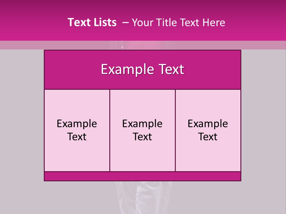 Chair Di Cu Ion Table PowerPoint Template