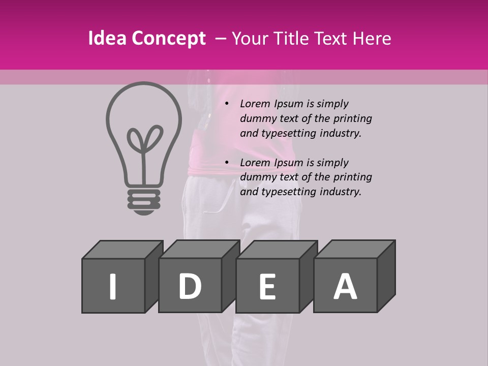 Chair Di Cu Ion Table PowerPoint Template