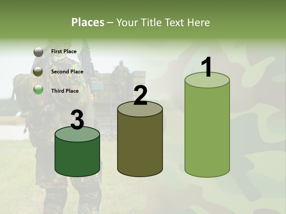 Royal Caucasian Arm PowerPoint Template