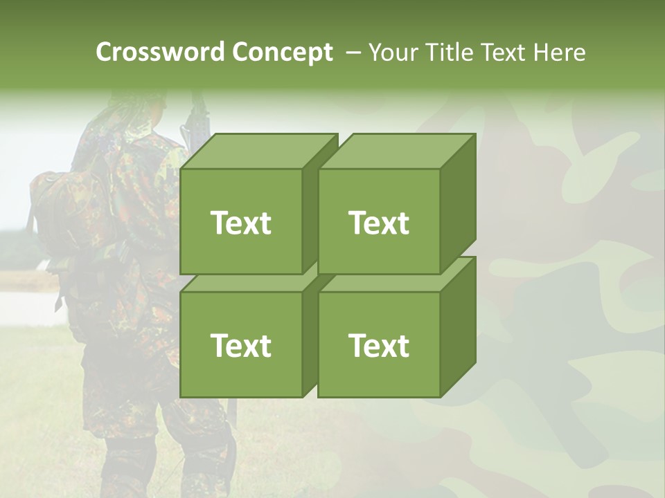 Royal Caucasian Arm PowerPoint Template