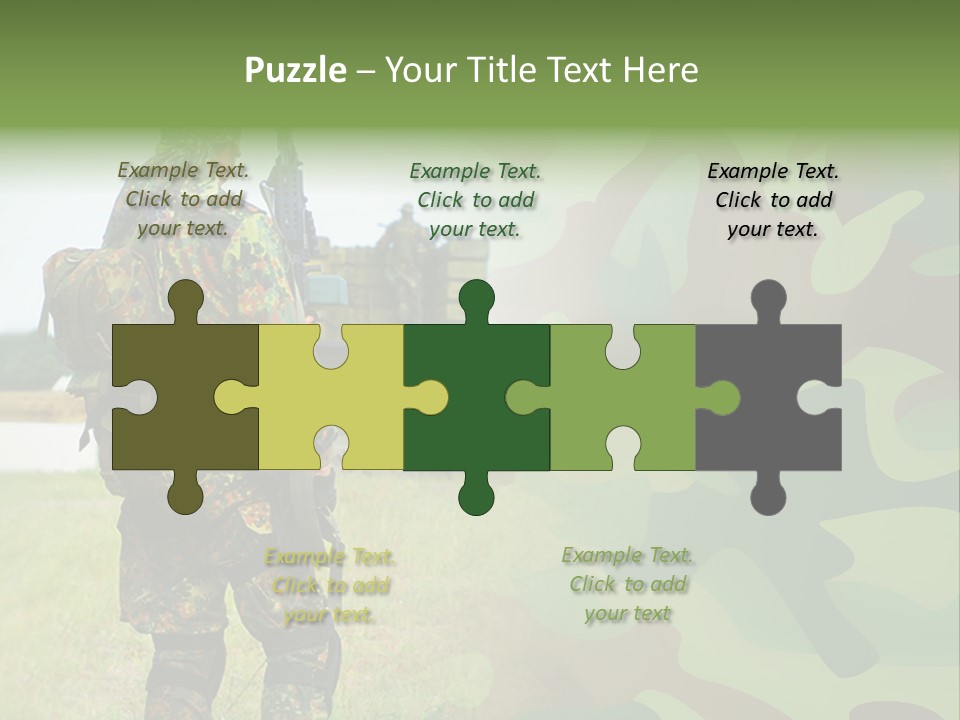 Royal Caucasian Arm PowerPoint Template