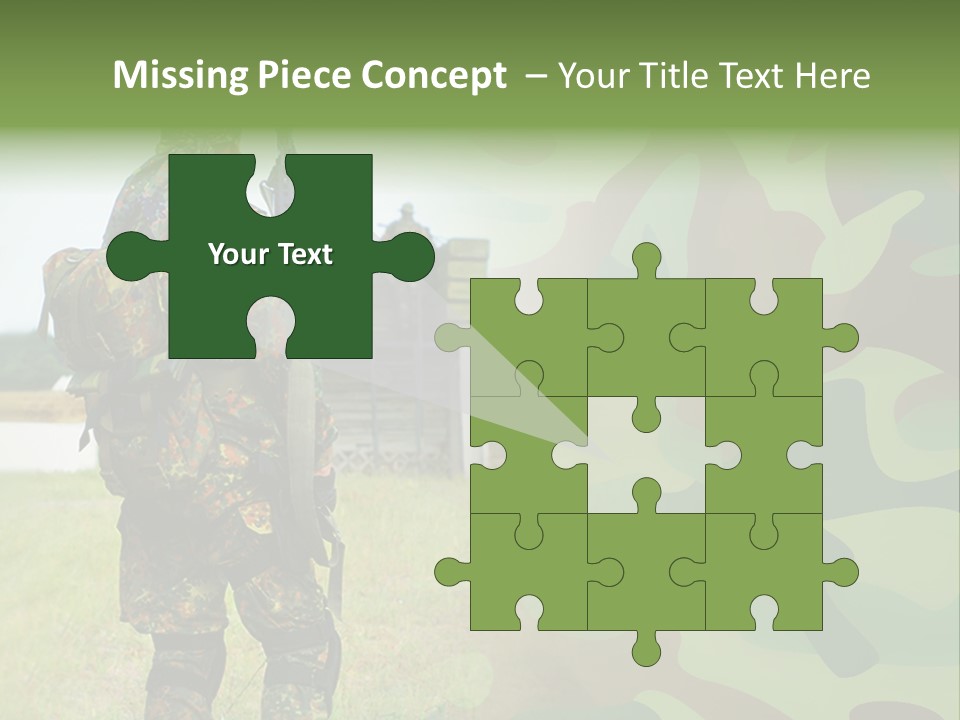 Royal Caucasian Arm PowerPoint Template