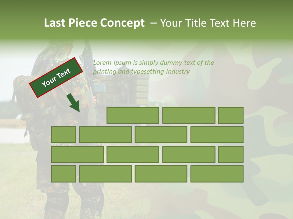 Royal Caucasian Arm PowerPoint Template