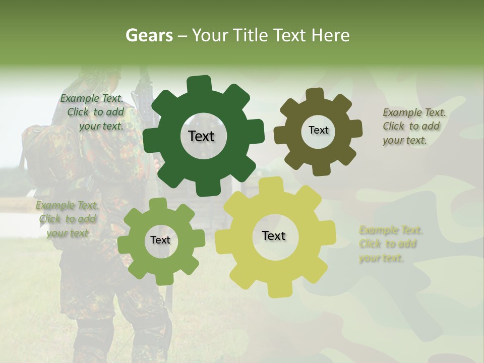 Royal Caucasian Arm PowerPoint Template