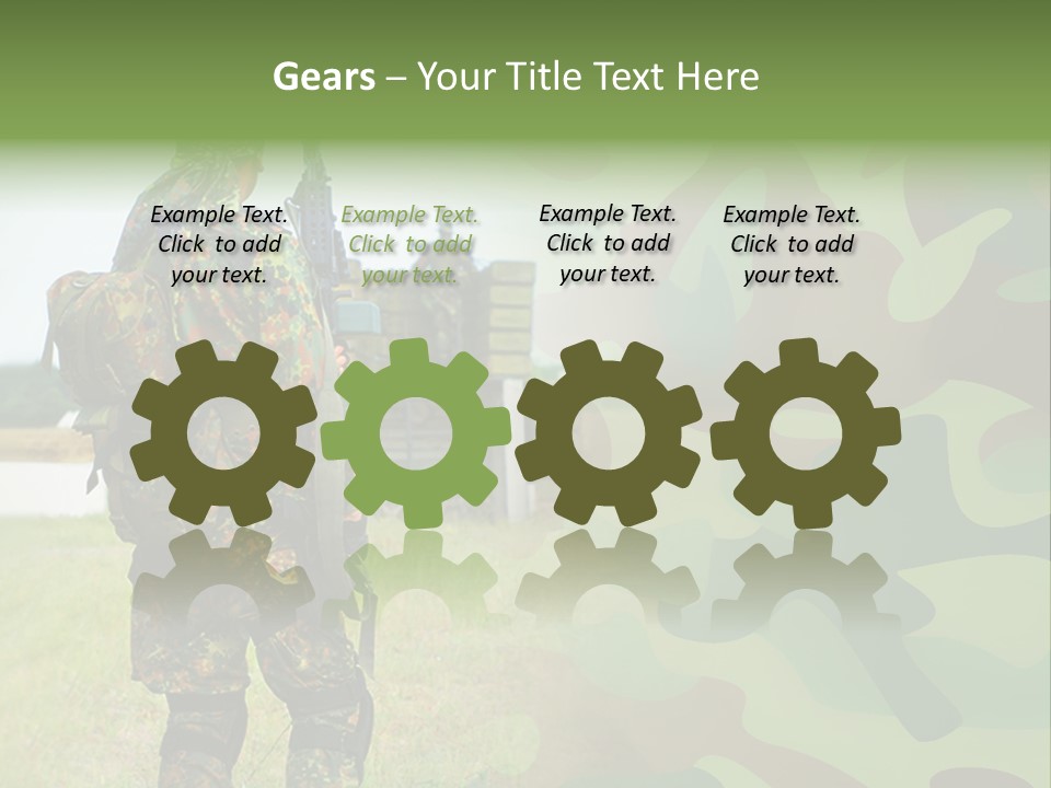 Royal Caucasian Arm PowerPoint Template