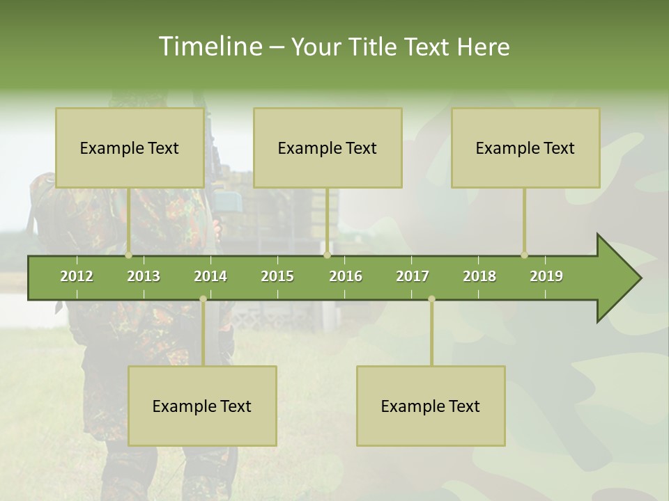 Royal Caucasian Arm PowerPoint Template