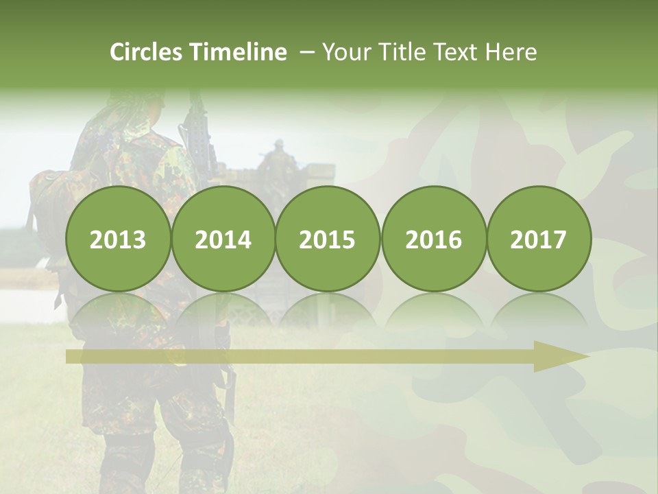 Royal Caucasian Arm PowerPoint Template