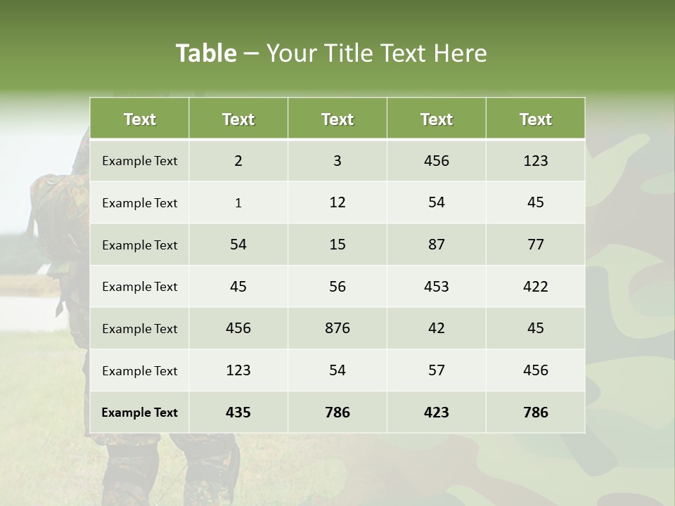 Royal Caucasian Arm PowerPoint Template