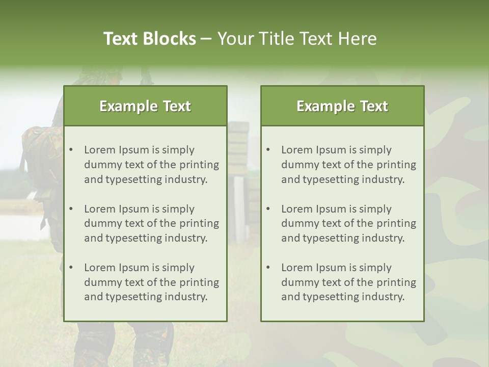 Royal Caucasian Arm PowerPoint Template