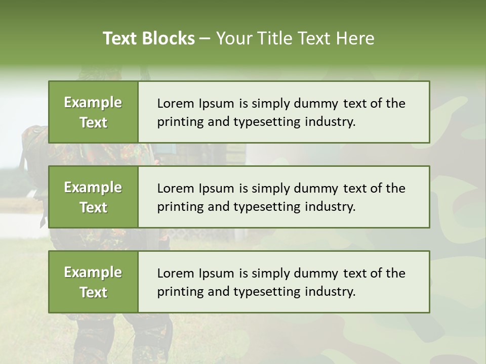 Royal Caucasian Arm PowerPoint Template