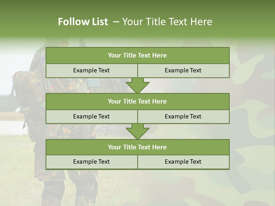 Royal Caucasian Arm PowerPoint Template