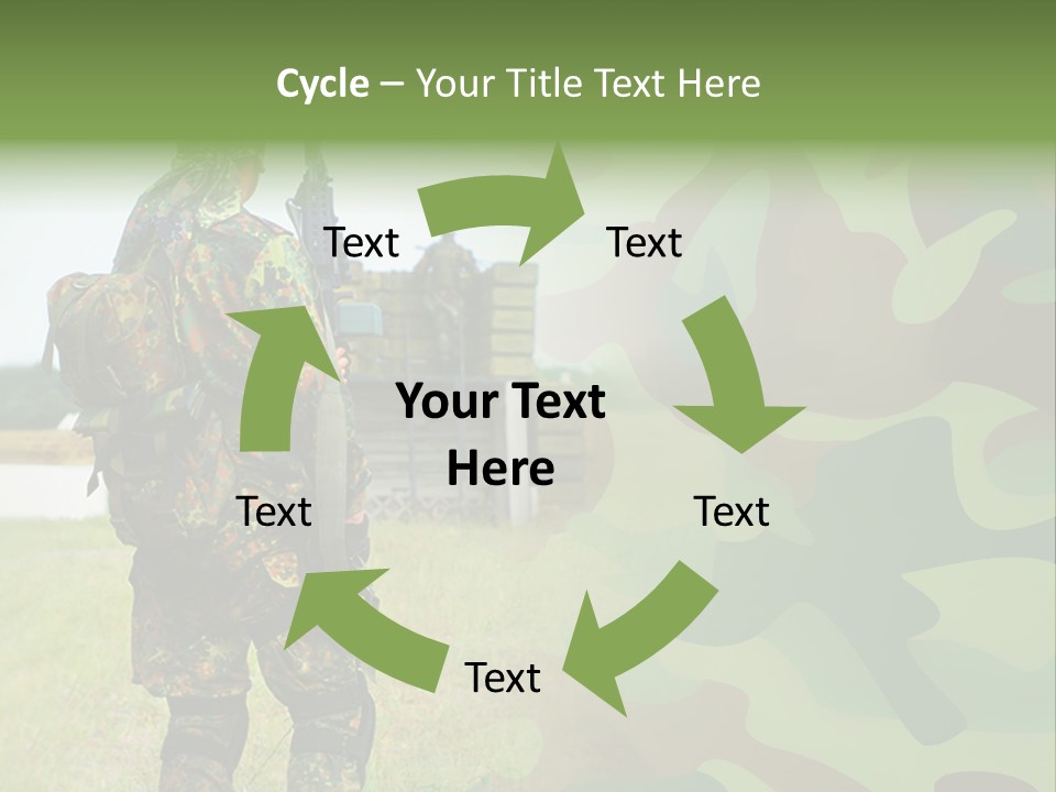 Royal Caucasian Arm PowerPoint Template