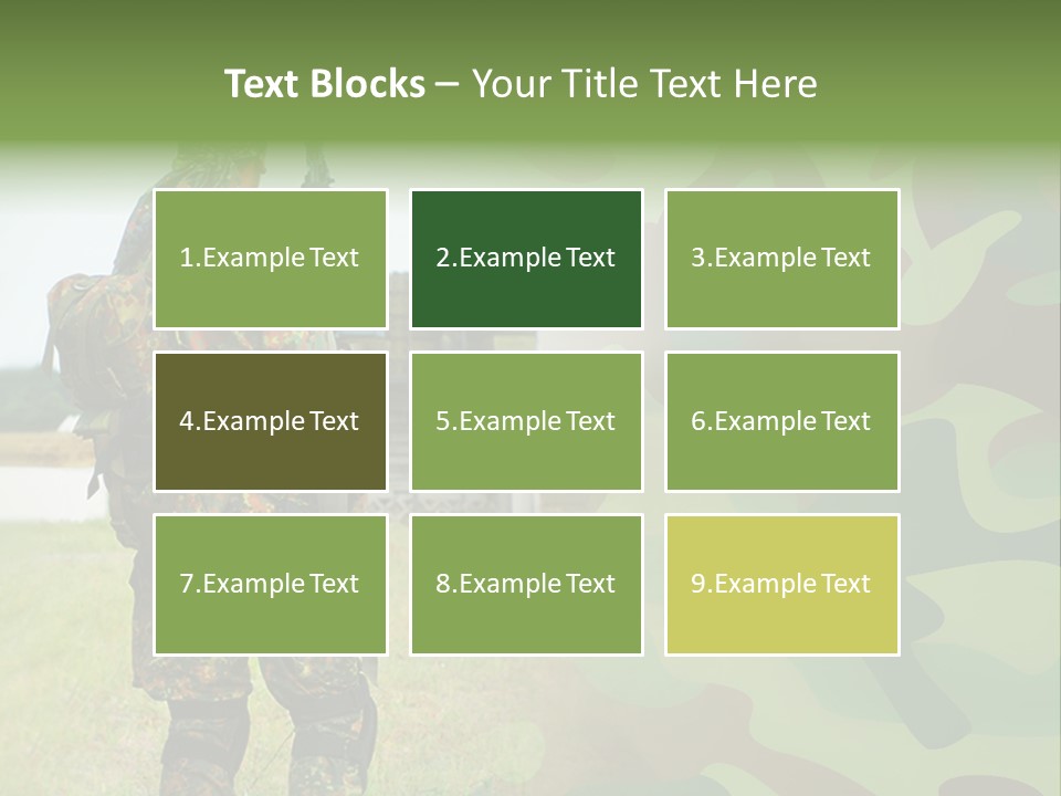 Royal Caucasian Arm PowerPoint Template