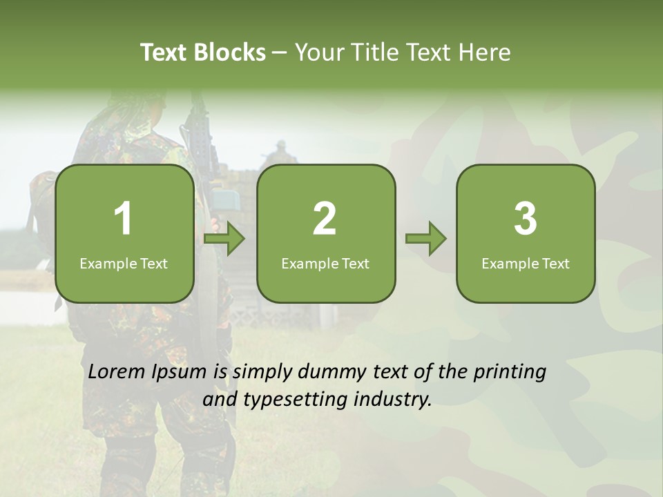 Royal Caucasian Arm PowerPoint Template