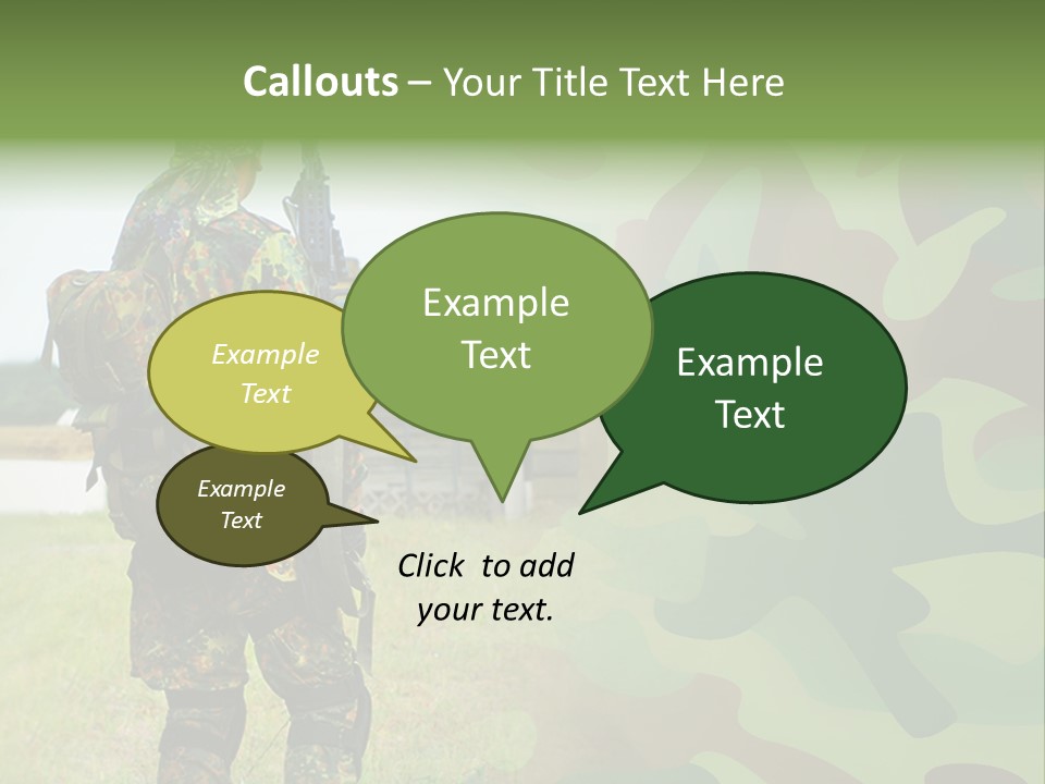 Royal Caucasian Arm PowerPoint Template