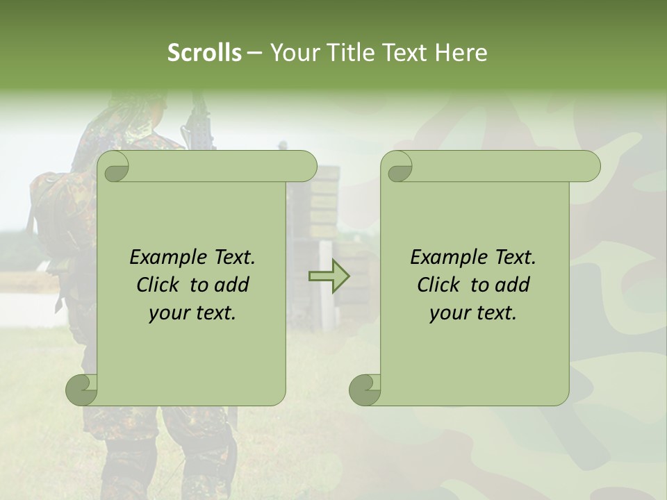 Royal Caucasian Arm PowerPoint Template