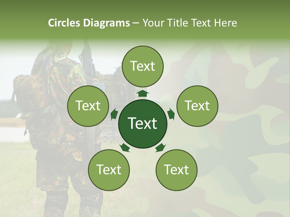 Royal Caucasian Arm PowerPoint Template