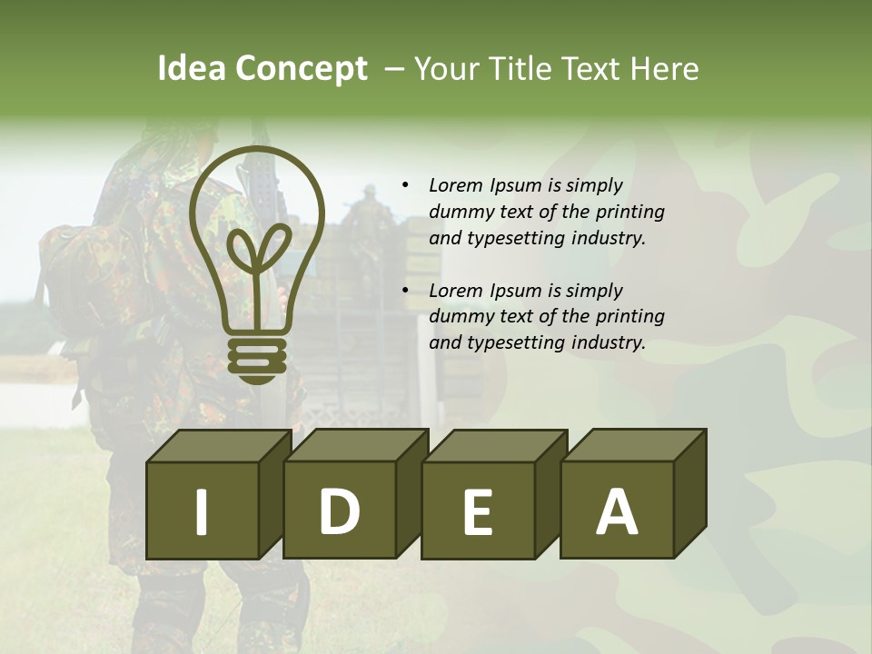 Royal Caucasian Arm PowerPoint Template