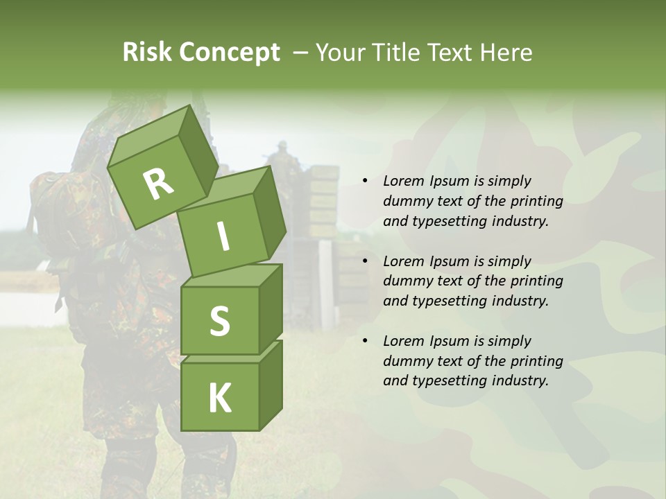 Royal Caucasian Arm PowerPoint Template