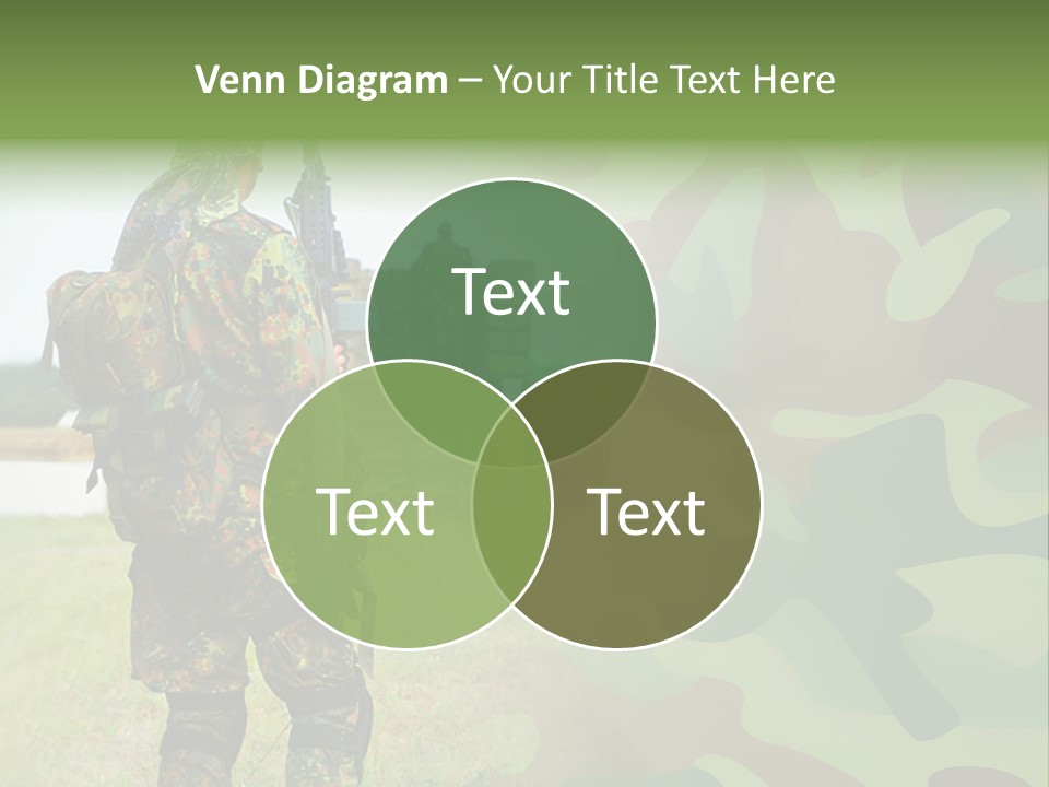 Royal Caucasian Arm PowerPoint Template