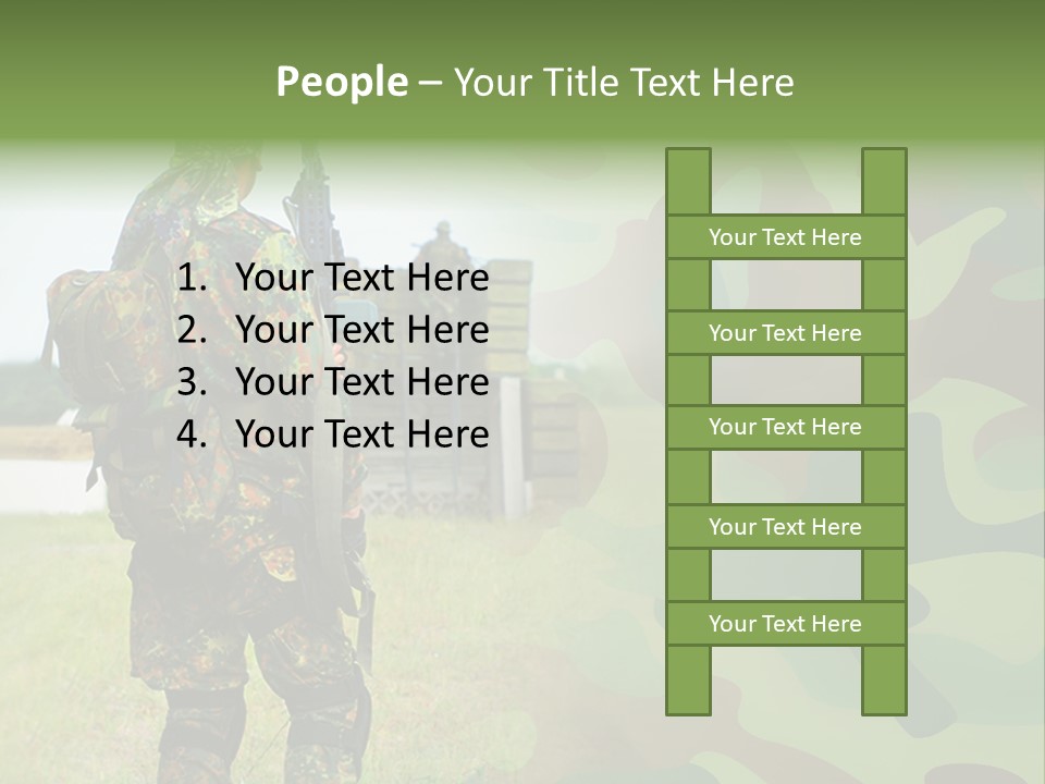 Royal Caucasian Arm PowerPoint Template